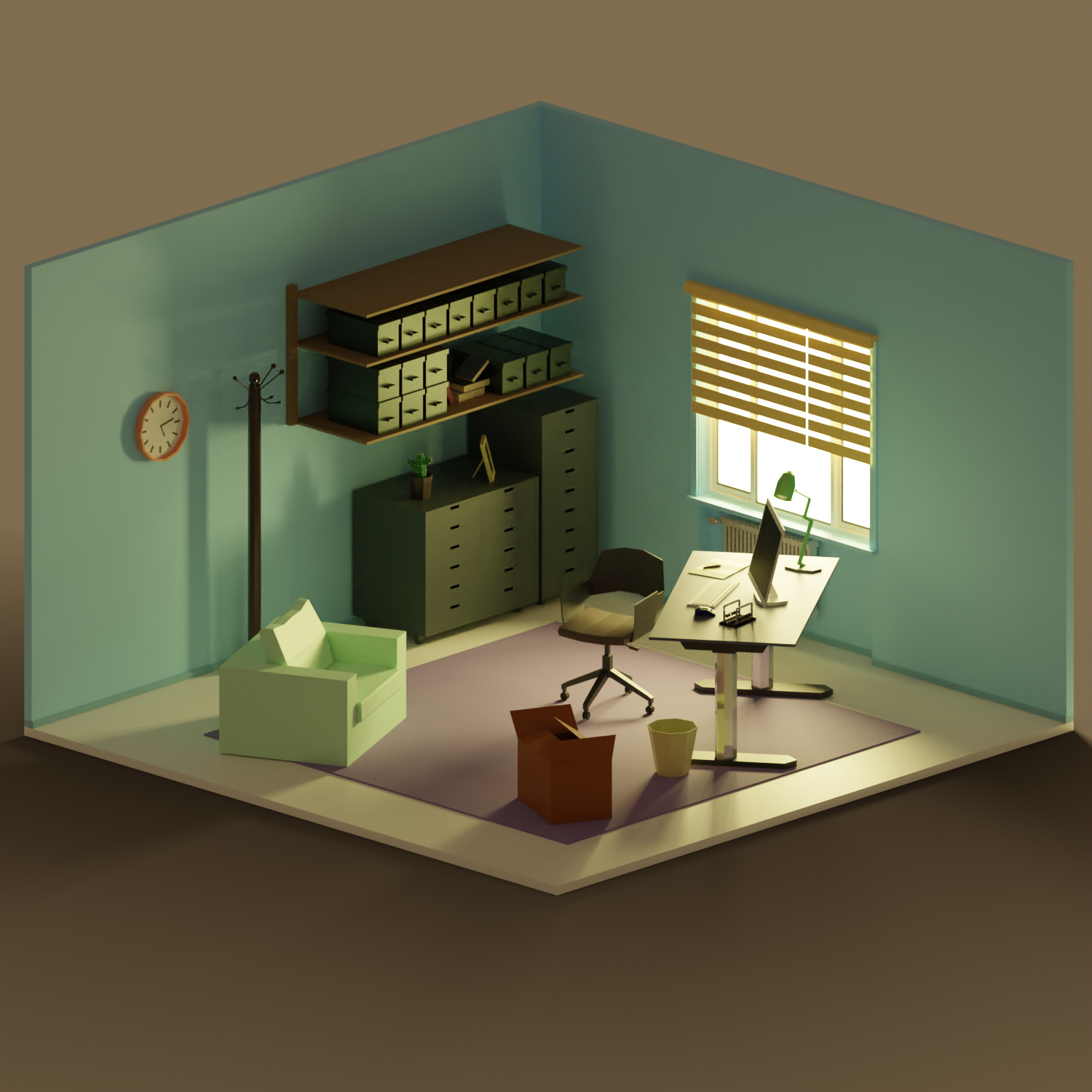 Low poly room Finished Projects Blender Artists Community