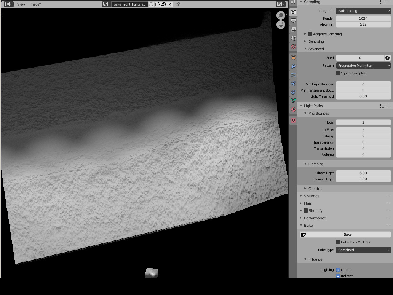 Always fireflies in cycles bakes. How to get rid of them? Lighting