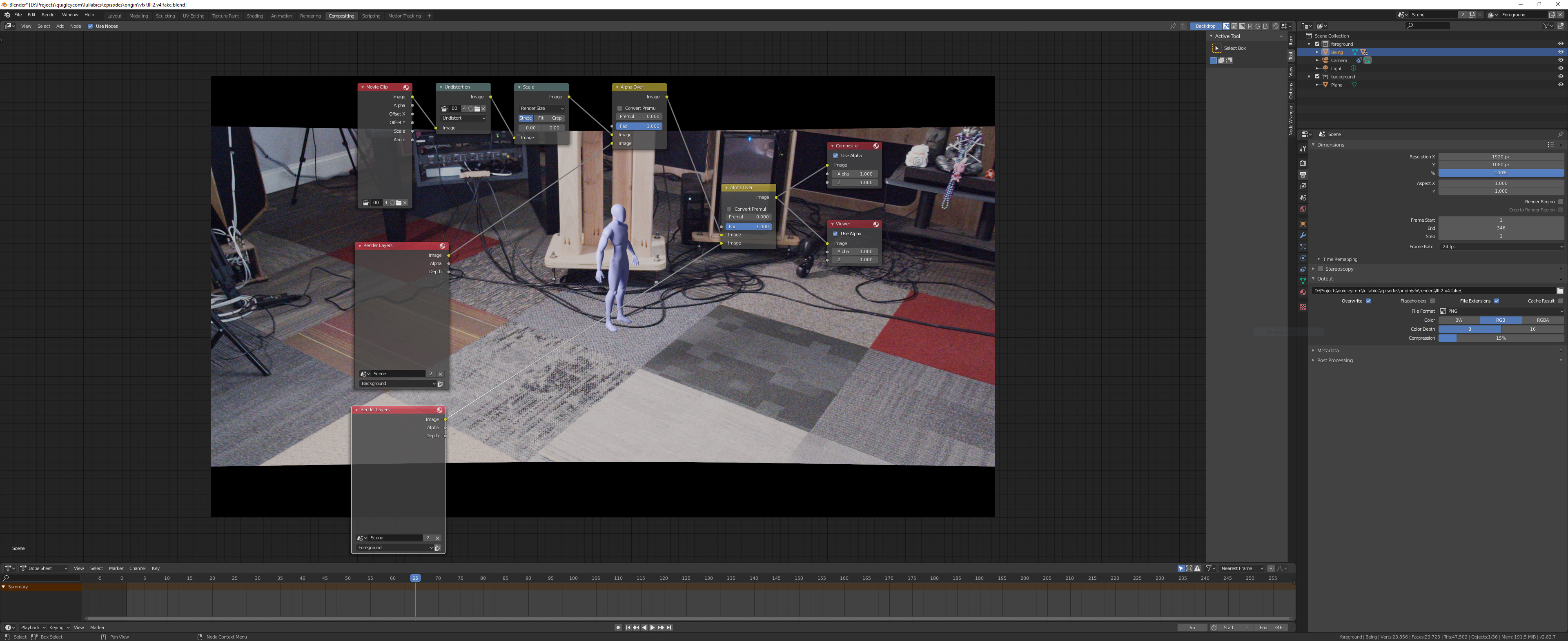 VFX Workflow (Blender > Resolve) Compositing and Post Processing