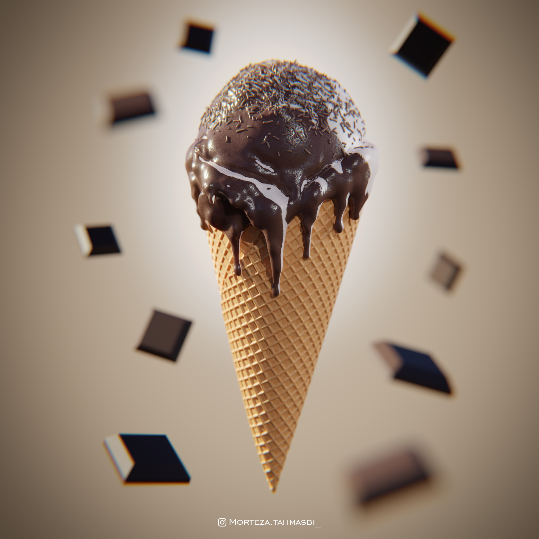 Chocolate ice cream Finished Projects Blender Artists Community