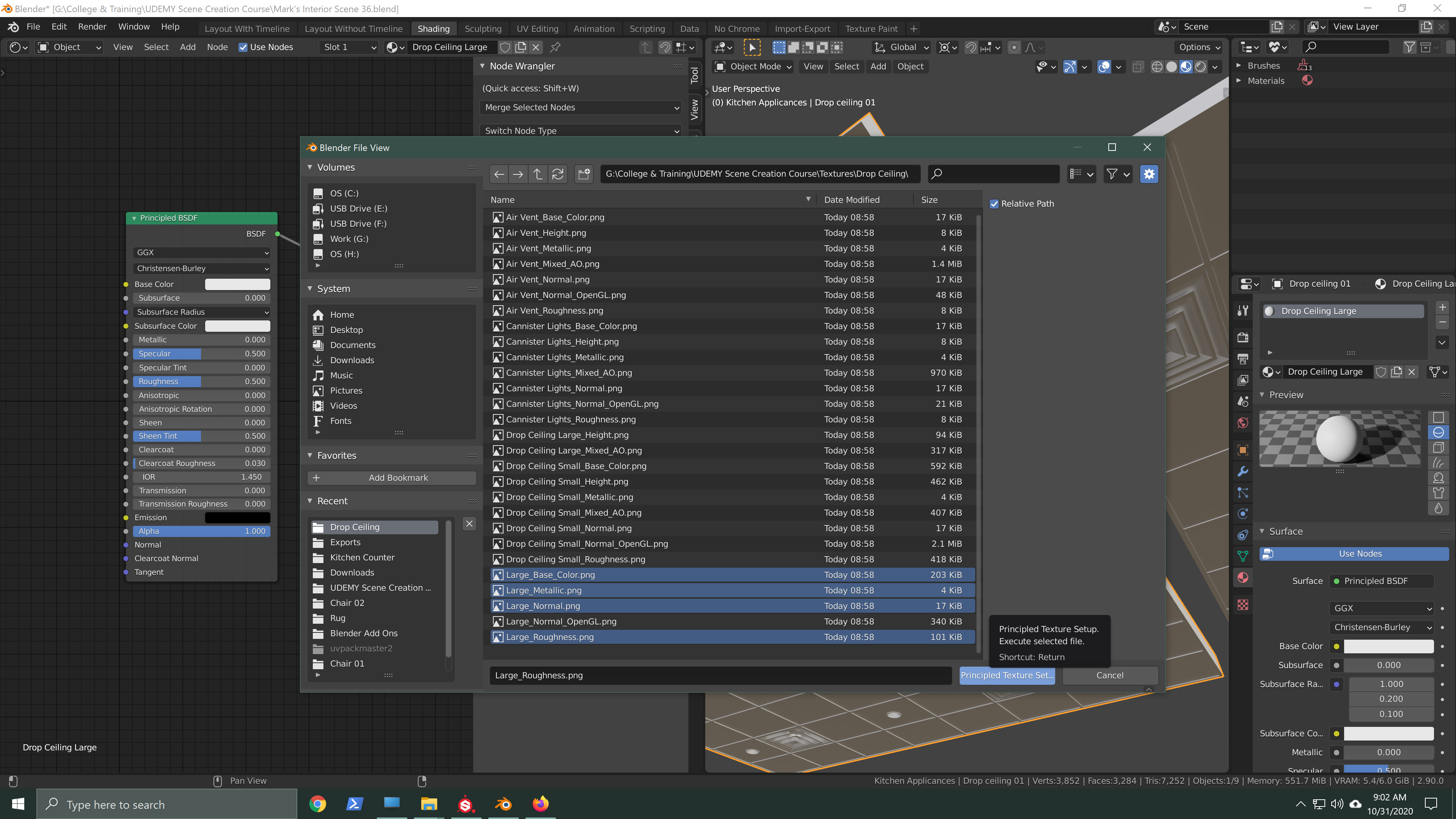 Node Wrangler not working for me? Materials and Textures Blender