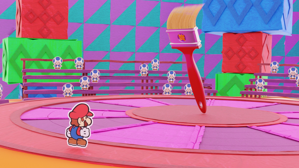 Paper Mario The Origami King Fan Art (Paint Brush Boss DLC) Finished