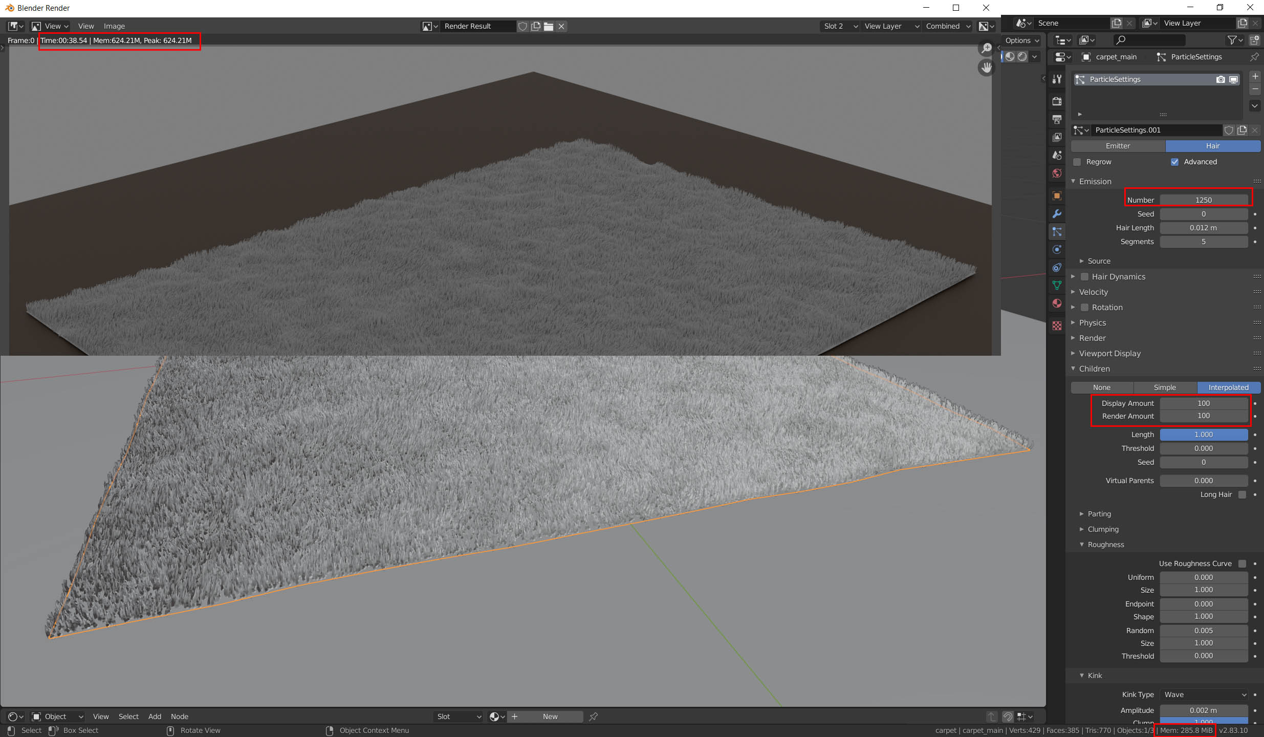Carpet creation process + .blend Tutorials, Tips and Tricks Blender