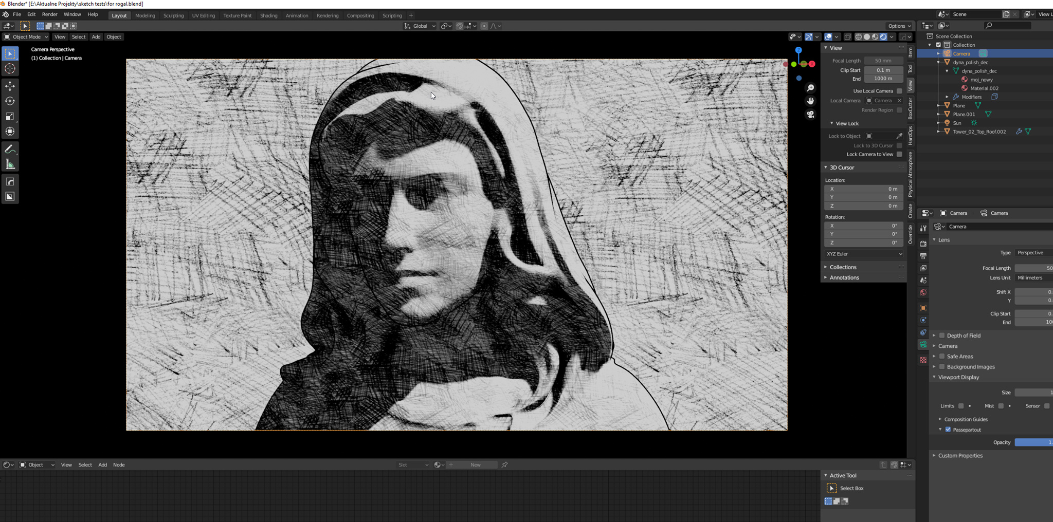 Sketch/pencil/ink shader Materials and Textures Blender Artists