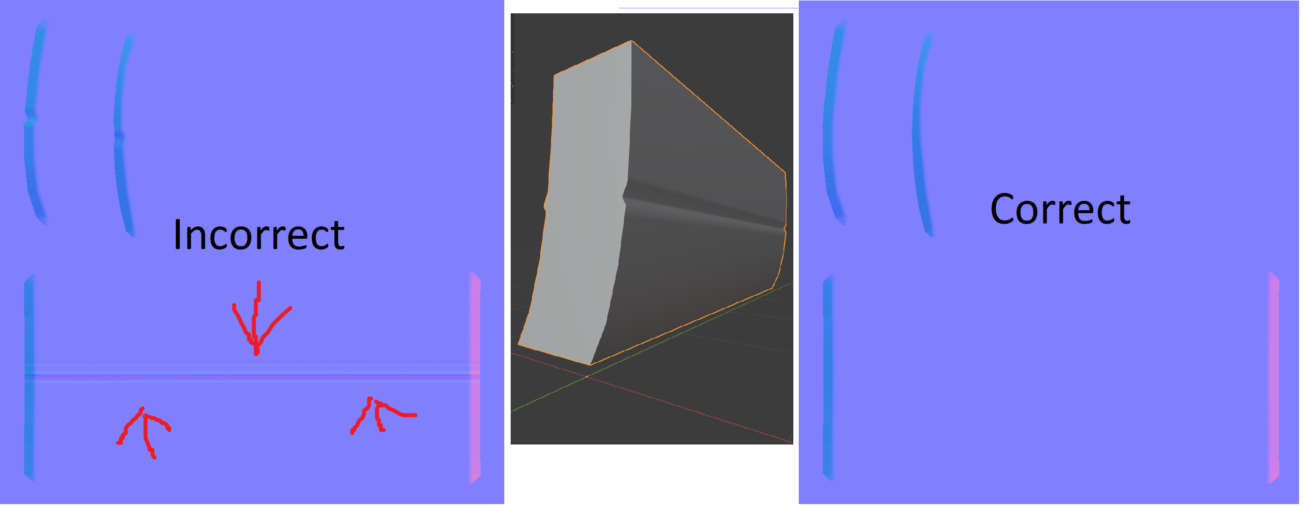 Blender Cycles Bevel Node for Video game bevel baking Materials and