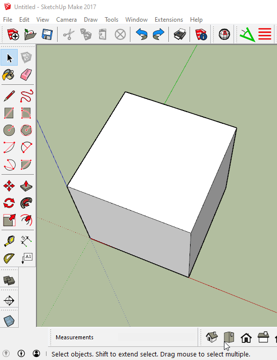 Is there an easy way, tool or addon to emulate Sketchup's TapeMeasure