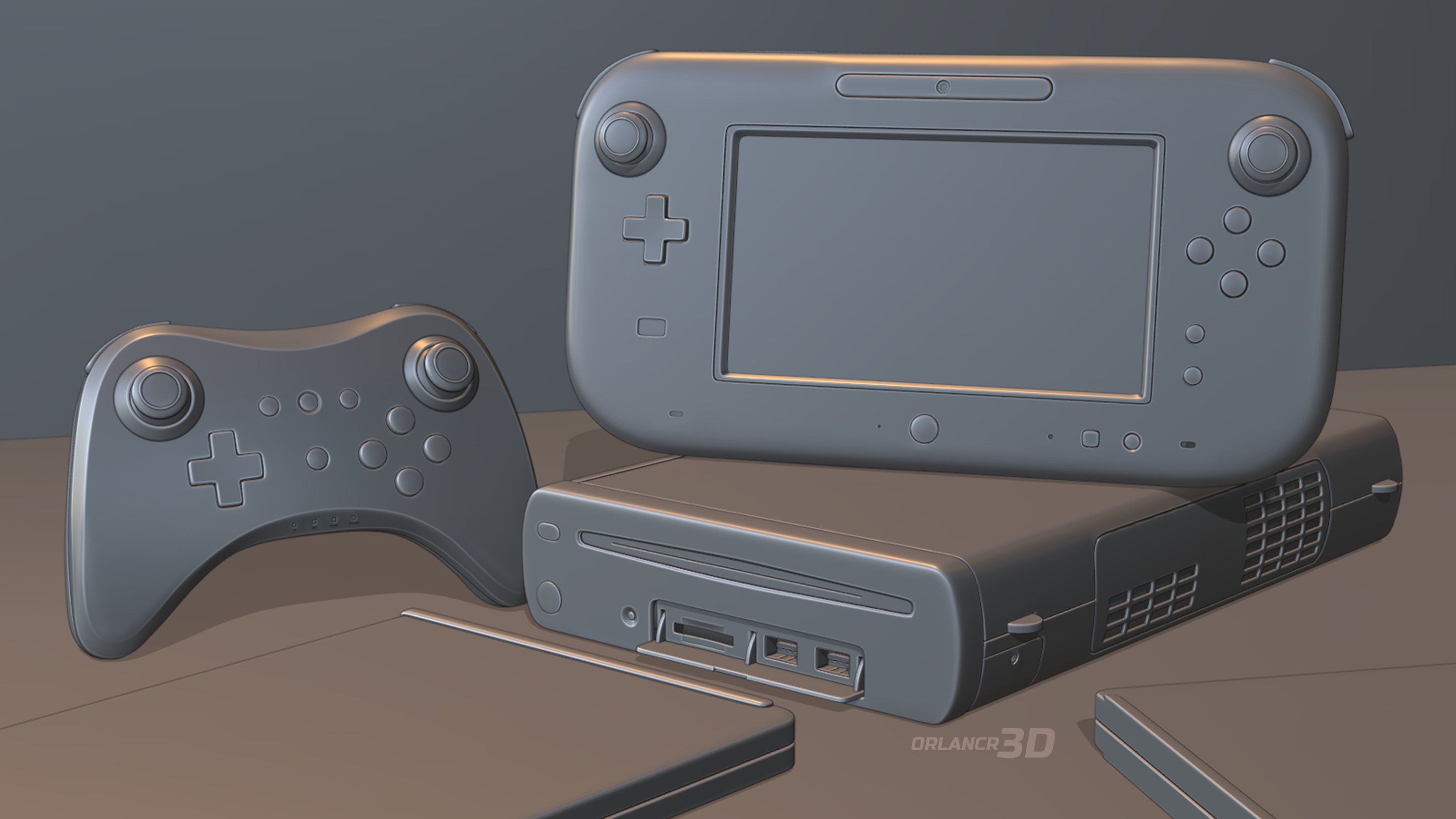 Nintendo Wii U, Gamepad & Pro Controller Finished Projects Blender