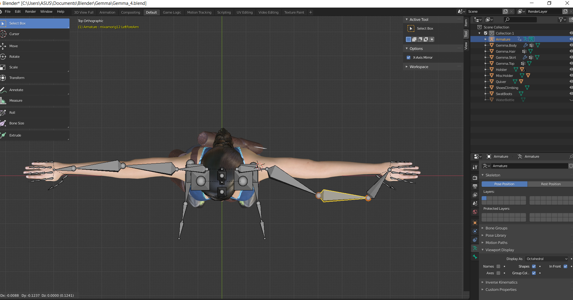X axis mirror not working Animation and Rigging Blender Artists