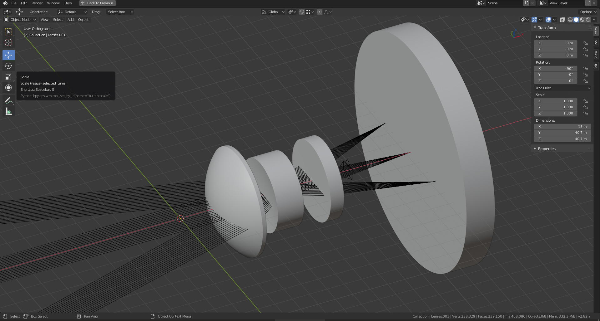 Virtual Lens from scratch with and Blender (LuxCore