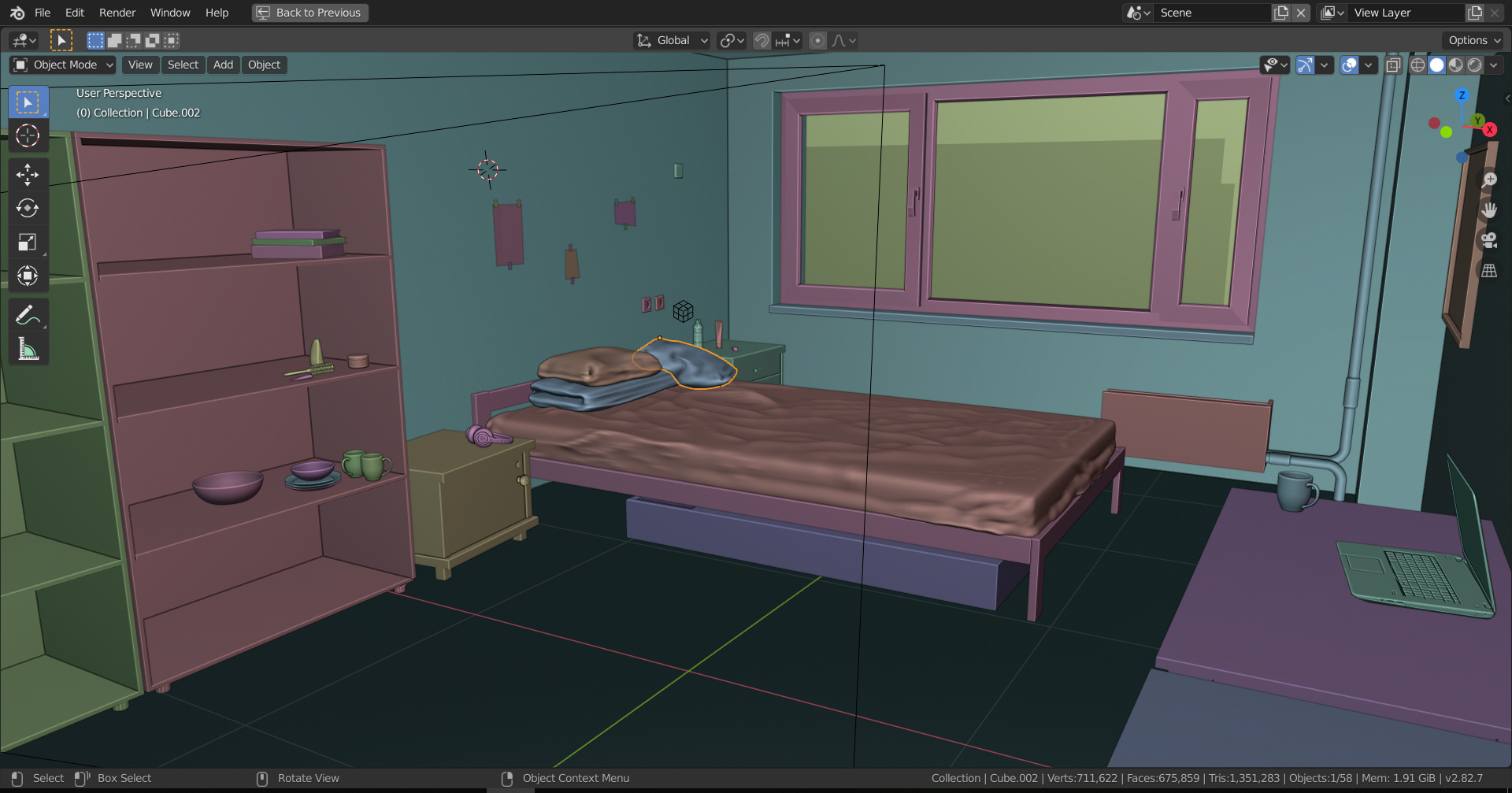 Dorm room Finished Projects Blender Artists Community