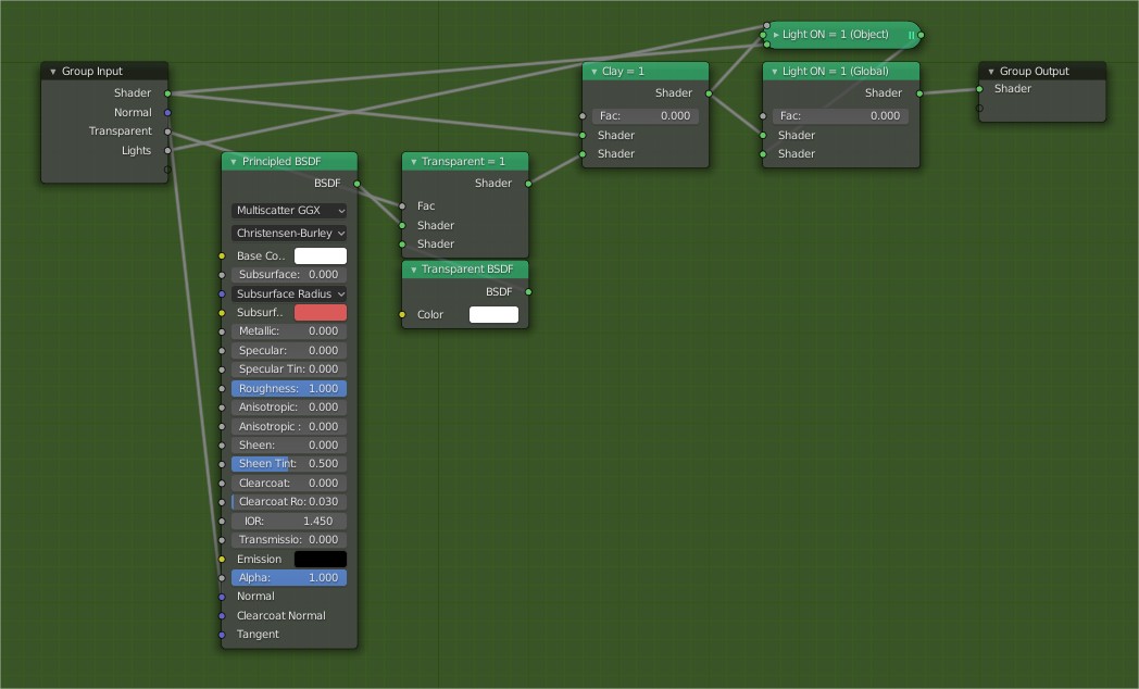 2.80 Clay Render Material Override Materials and Textures Blender