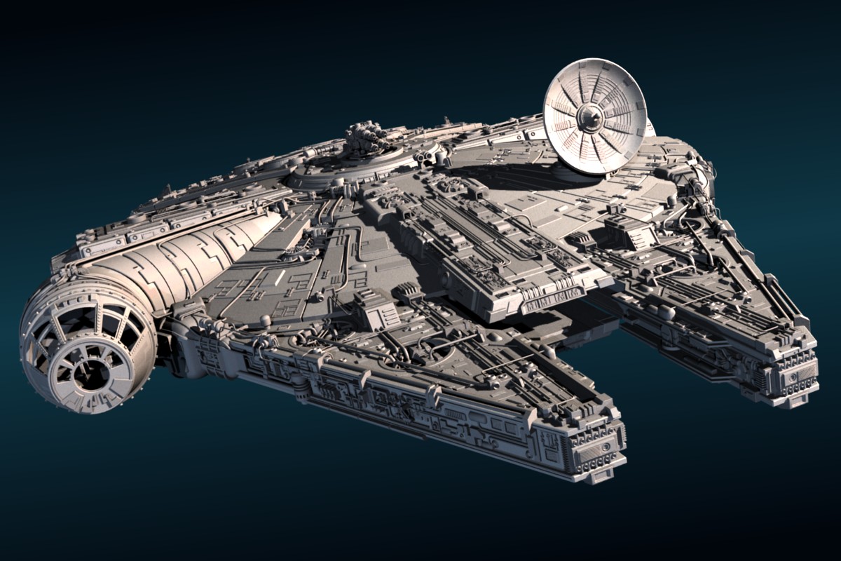 Download a FREE 3D Model of the Millenium Falcon