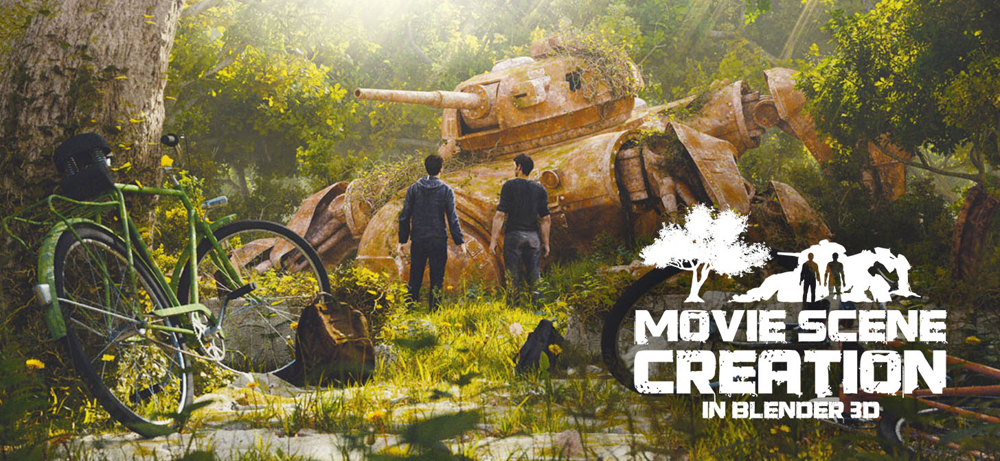 Video Movie Scene Creation in Blender 3D