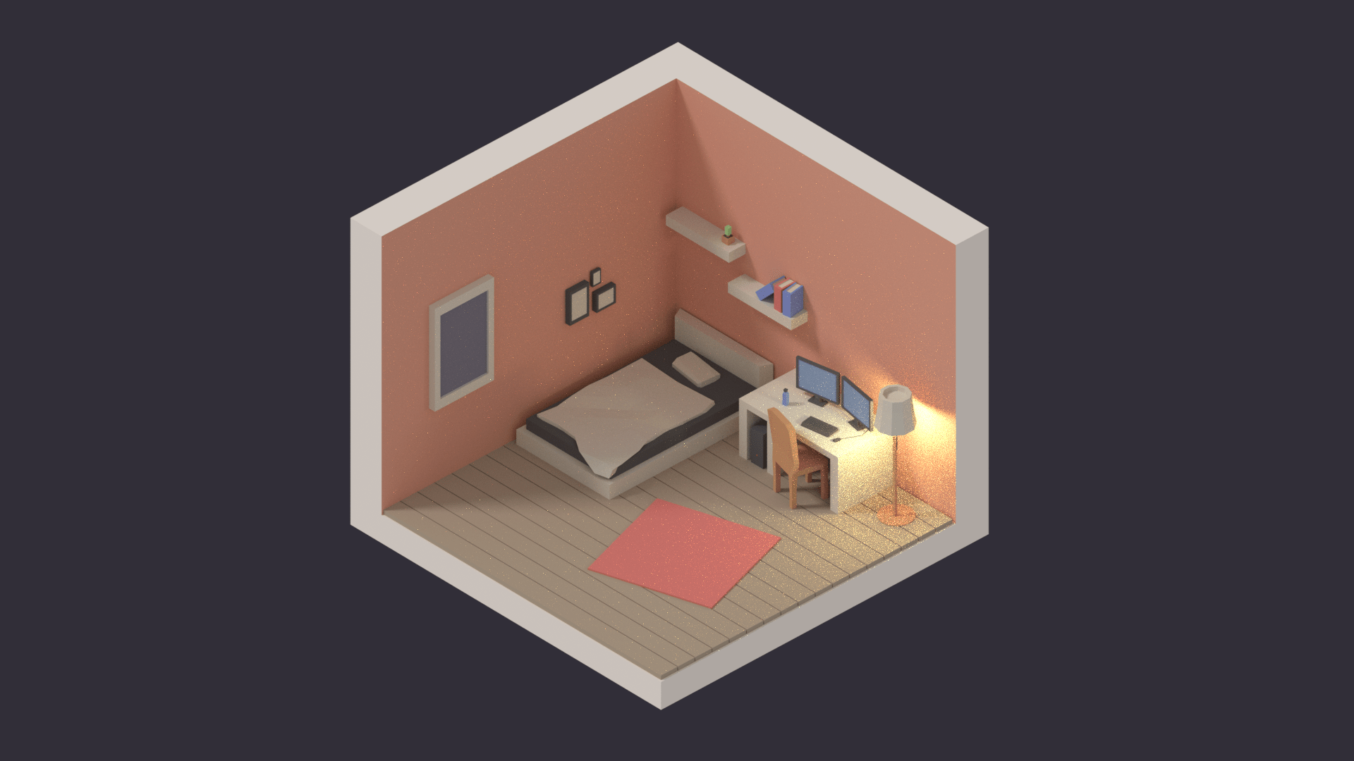 Create Isometric Rooms and Furniture in Blender Part 1/3