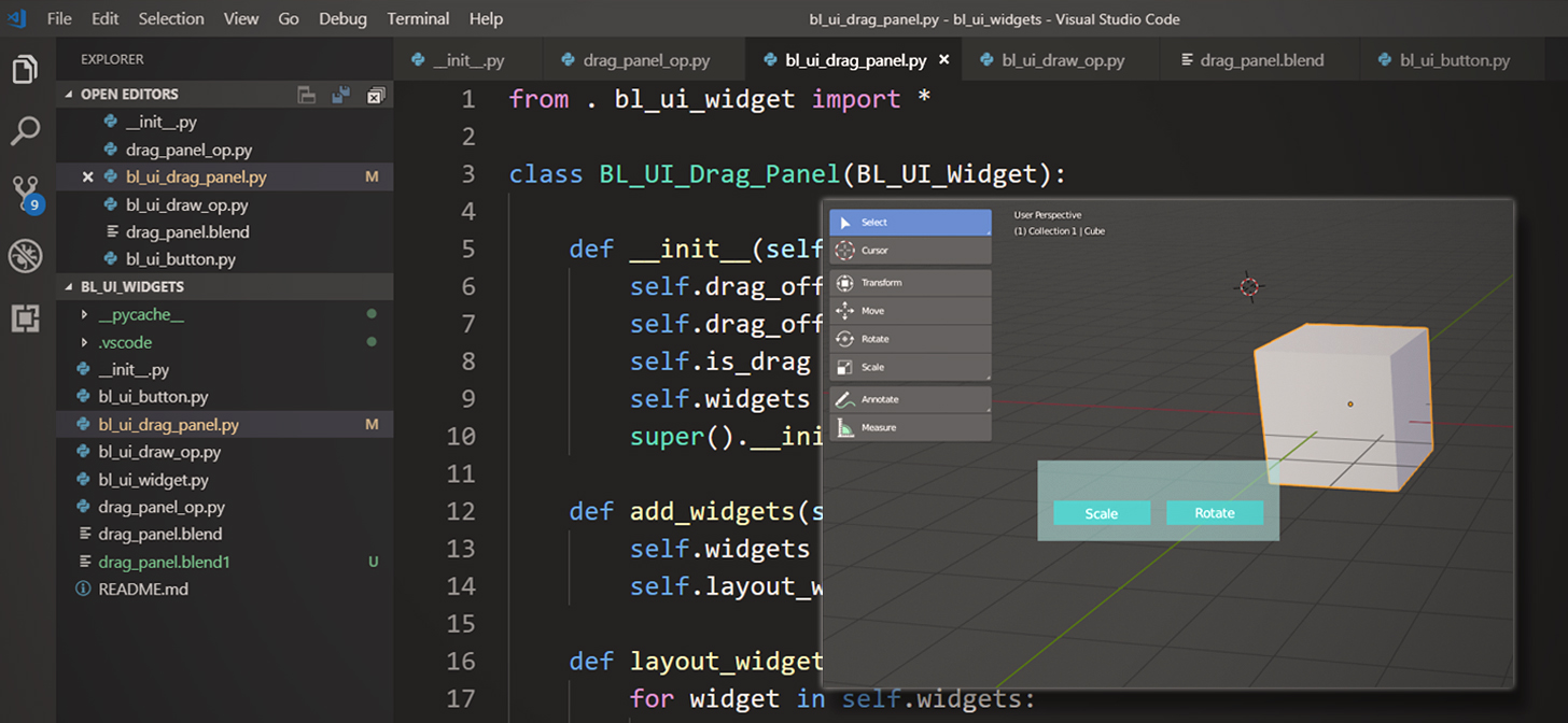 Blender 2.8 UI Widgets Buttons & Panels BlenderNation