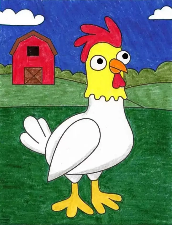 25 Easy Chicken Drawing Ideas How to Draw a Chicken