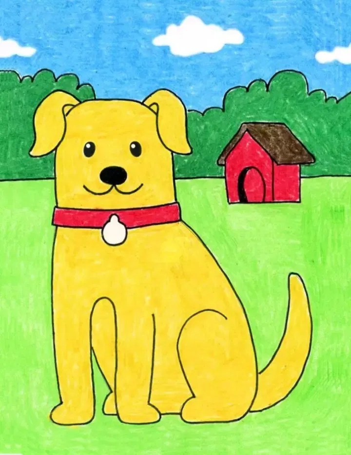 25 Easy Dog Drawing Ideas How to Draw a Dog