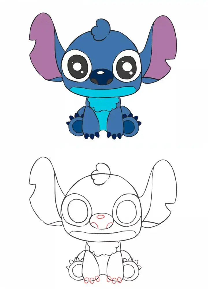 15 Easy Stitch Drawing Ideas How to Draw Stitch