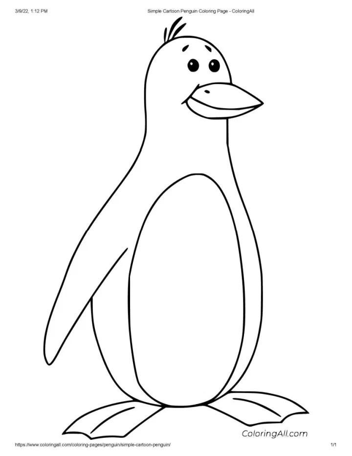 25 Free Penguin Coloring Pages for Kids and Adults