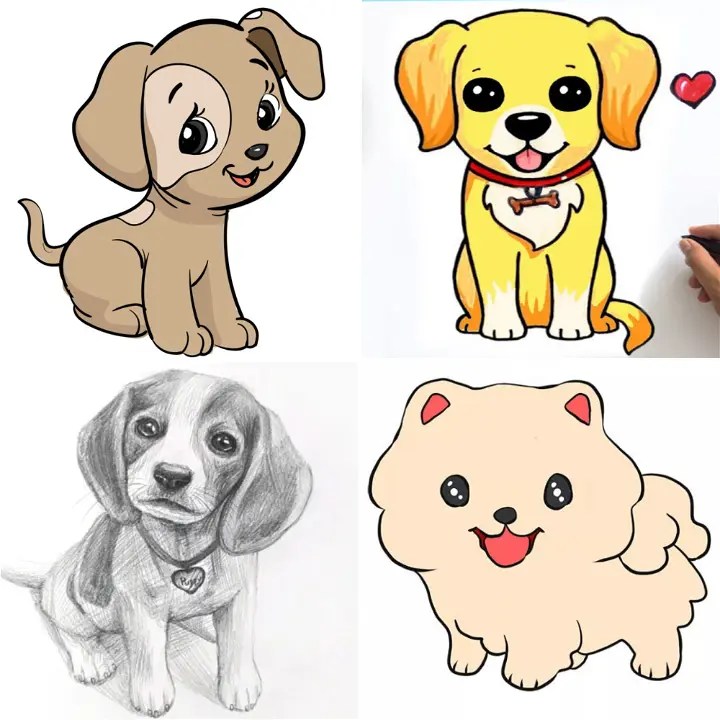 List 32+ Stock Images how to draw cute puppies step by step Updated