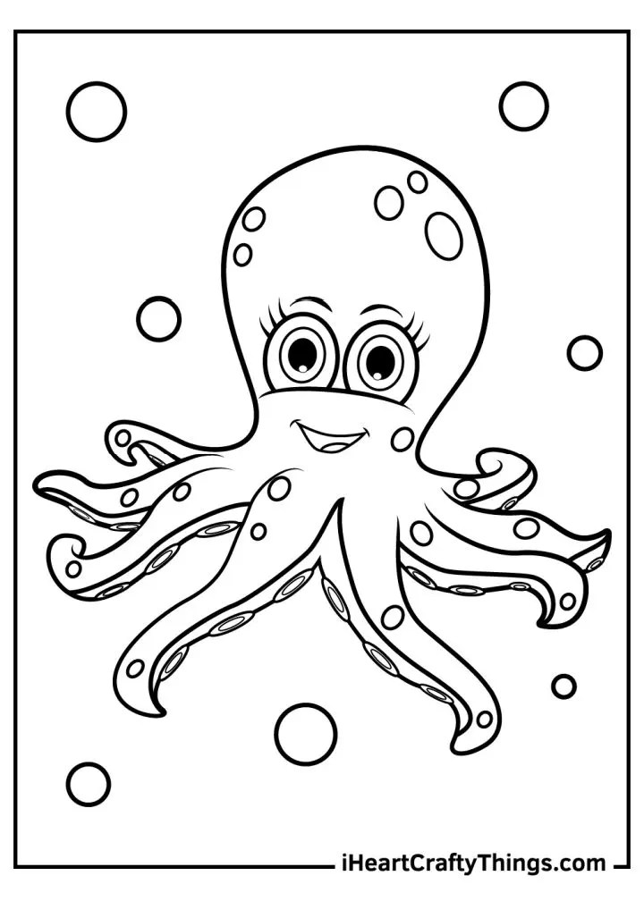 25 Free Octopus Coloring Pages for Kids and Adults