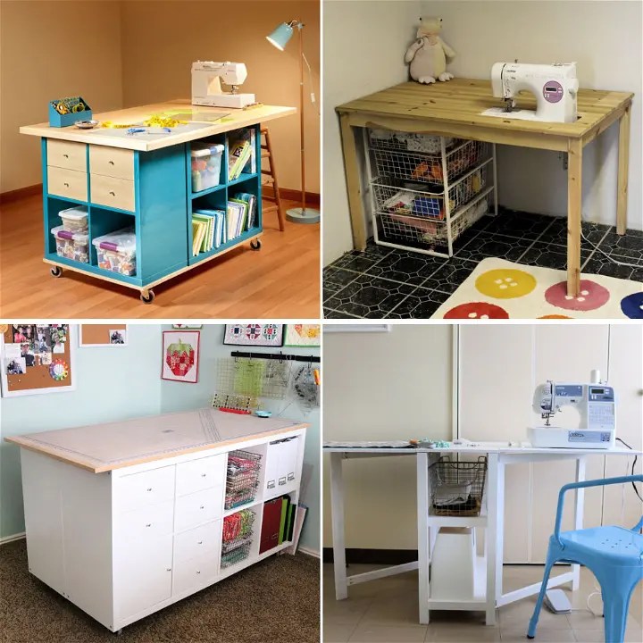 20 Free DIY Sewing Table Plans with Instructions Blitsy