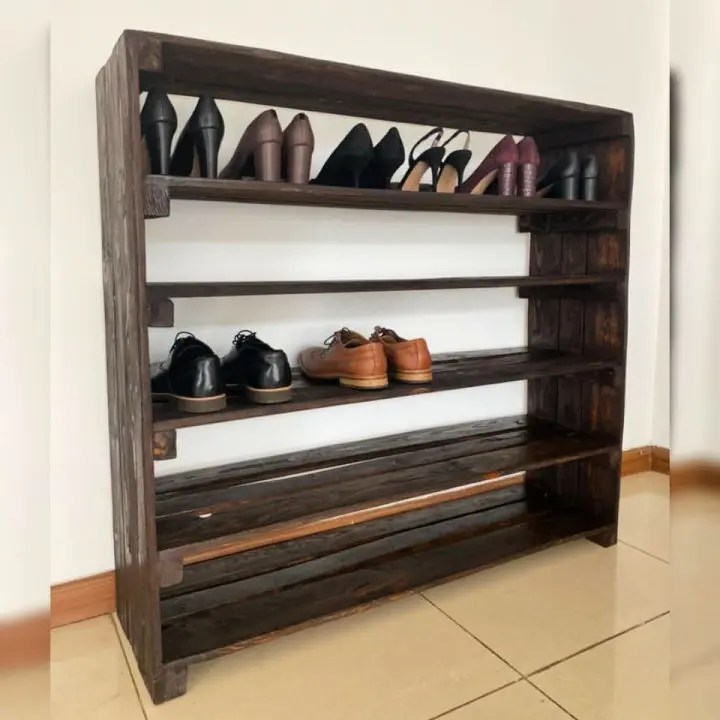 25 Wooden Pallet Shoe Rack Ideas and Plans Blitsy
