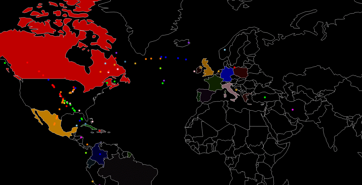 Animated map shows two centuries of US immigration / Boing