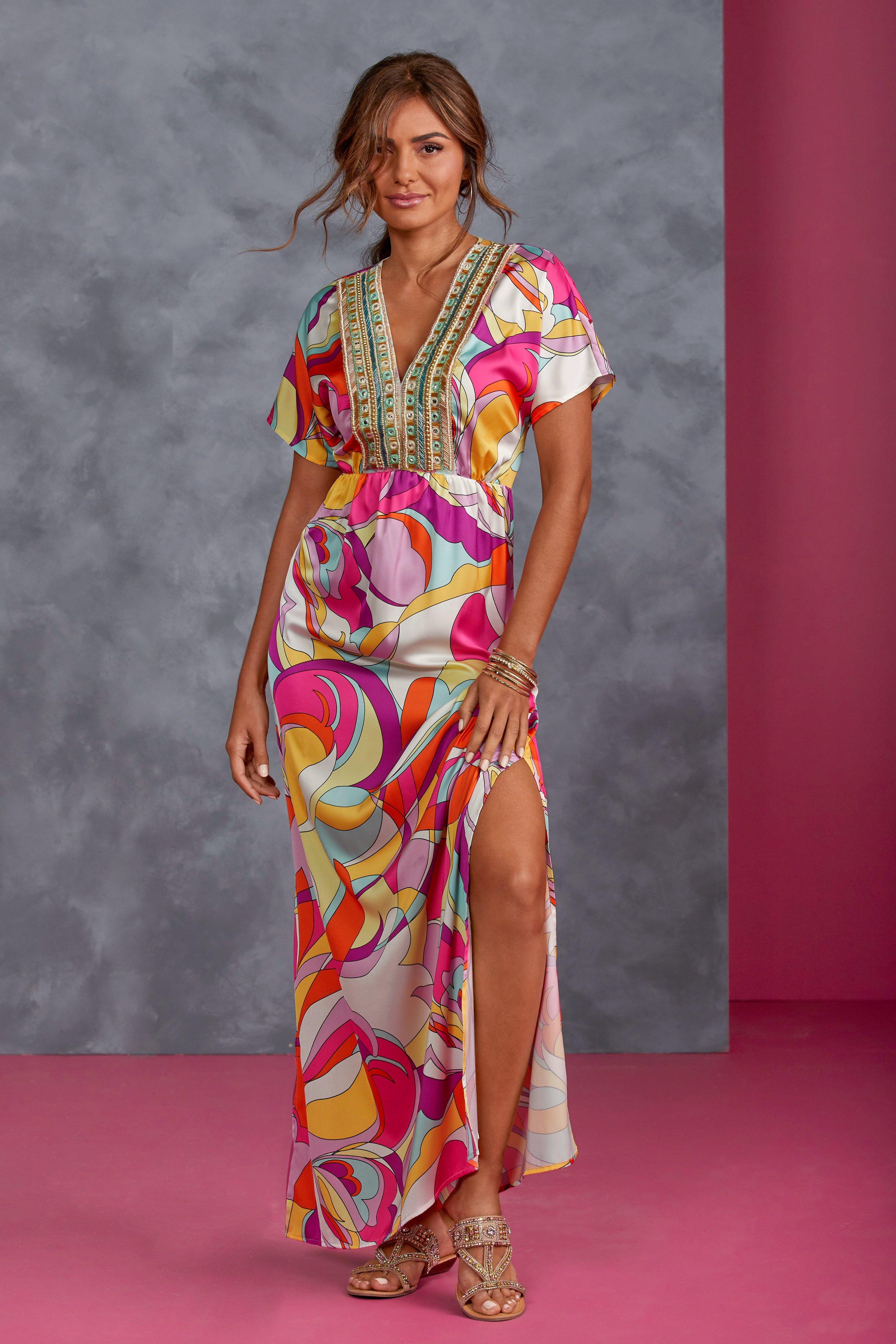 abstract maxi dress Dresses Images 2022