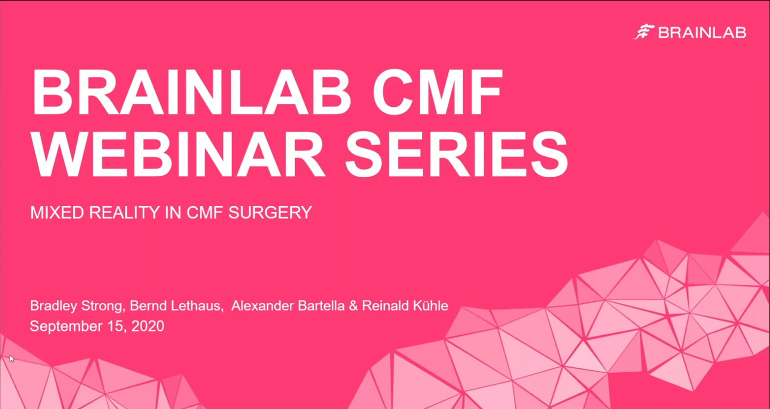 Brainlab Video The Role of Mixed Reality in Craniomaxillofacial