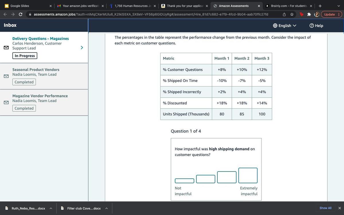 How impactful was high shipping demand on customer questions?