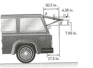 [FREE] The tailgate of a car is supported by the hydraulic lift BC. If