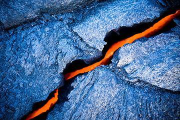 Which type of volcano is shown in the image? A. Composite volcano 