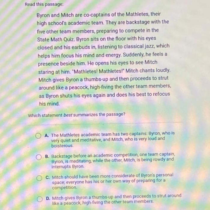 Which statement is the most objective summary of the passage