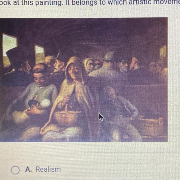 Look at this painting. It belongs to which artistic movement 