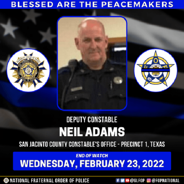 East Texas Community Honors Slain Constable Deputy Neil Adams