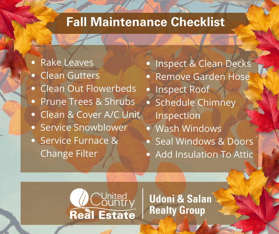 Fall Maintenance Udoni & Salan Realty Group