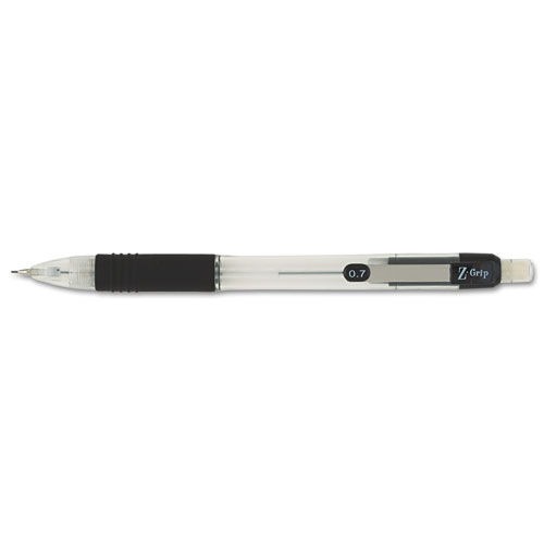 ZGrip Mechanical Pencil, 0.7 Mm, Hb (2.5), Black Lead, Clear/black