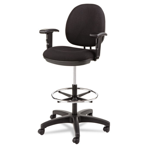 Alera Interval Series Swivel Task Stool, Supports Up To 275 Lb, 23.93