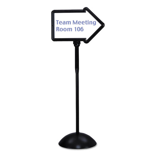 DoubleSided Arrow Sign, Dry Erase Steel, 25 1/2 X 17 3/4