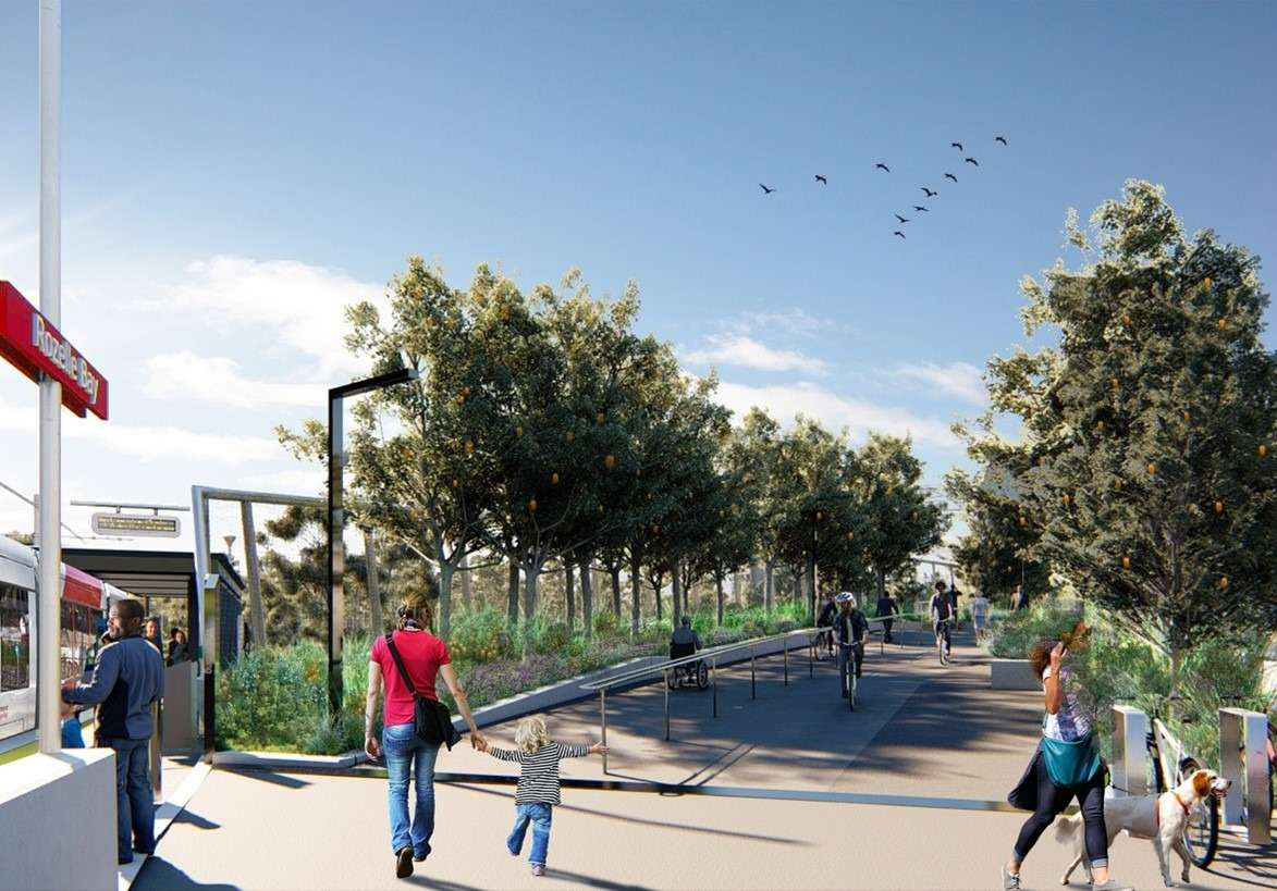 Rozelle Parklands Flythrough interactive portal Transport for NSW