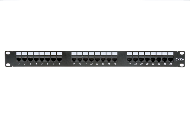 CAT624110PANEL Rack Mount Punch Down Patch Panel 24 Port Cat6 110 1RU