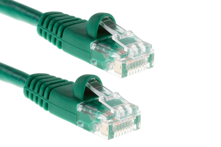 CAT5e Patch Cable, Snagless, 20 ft. Green Cables