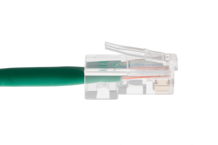 1ft Green CAT5e Nonbooted Unshielded Cables