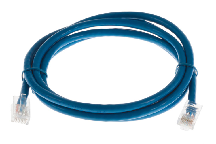 5ft Blue CAT6 NonBooted Patch Cable, 10 Pack