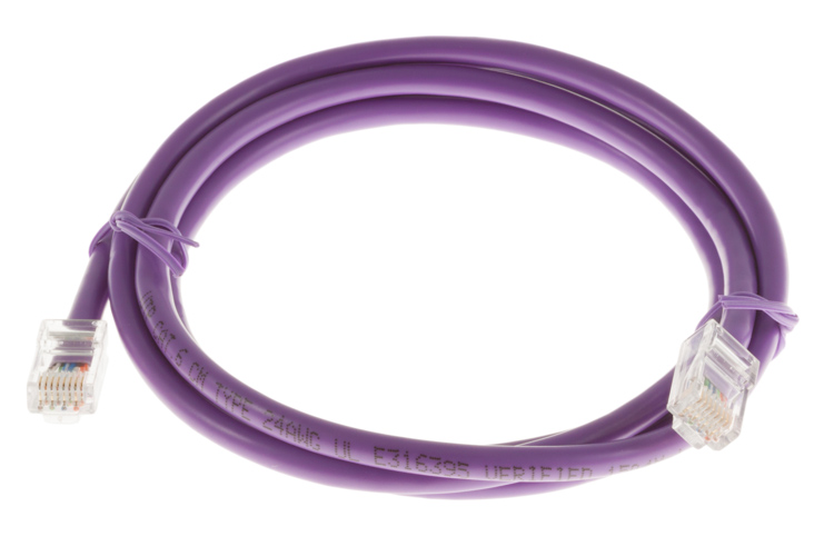 5ft Purple CAT6 NonBooted Patch Cable