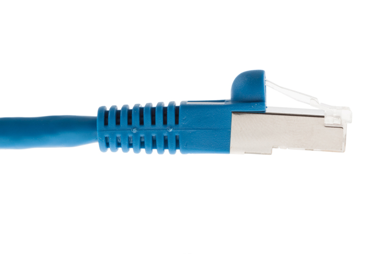 5ft Blue Shielded (STP) CAT6 Patch Cable Snagless Boot