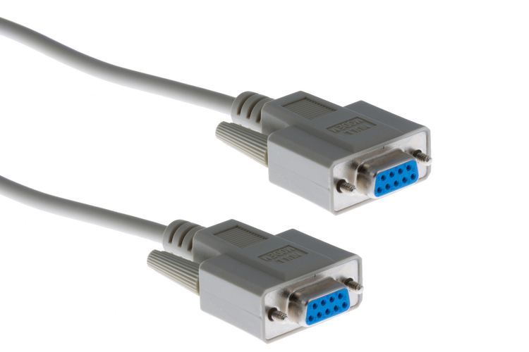 DB9 Female to Female Null Modem Cable 25ft Fast Shipping