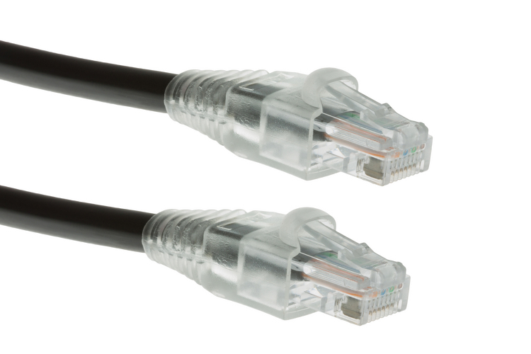 Cat5e 250 ft Black Direct Burial Booted Free Shipping