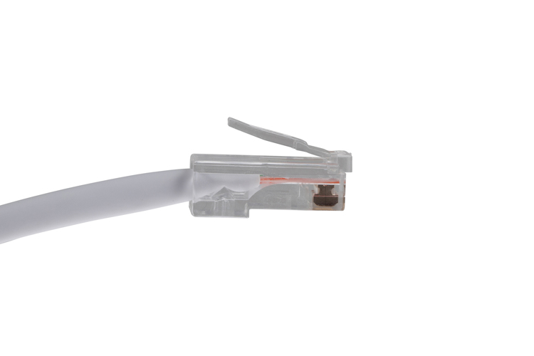 5ft White CAT5e Nonbooted Unshielded Cables 50 Pack